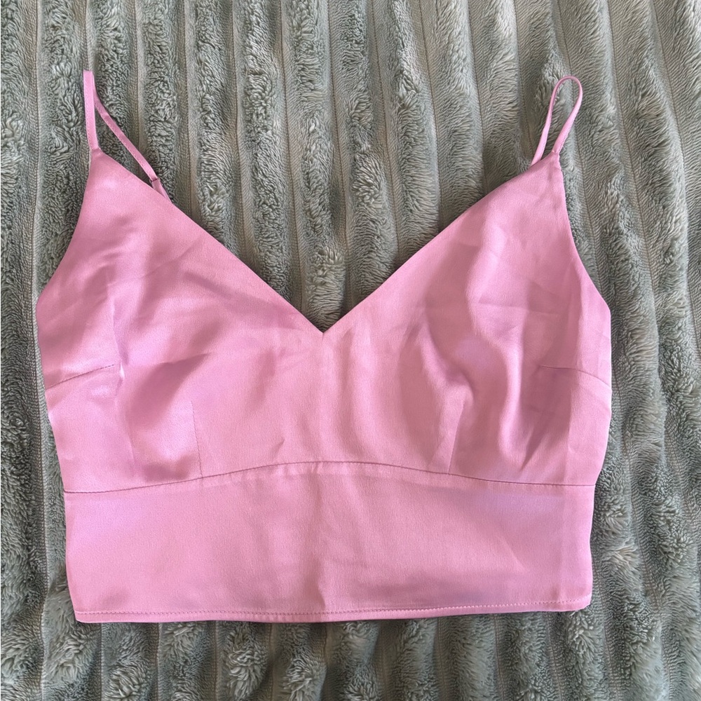Pink Abercrombie Crop Top